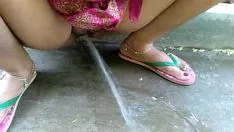 Play Married woman exterior dangerous populace piss digest new year ! porn indian pair