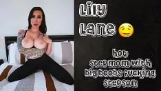 Play Brunet big breast treadmom ribbing stairson with viewing off her no step-ins and sins wi1000t brattlet - lily lane - pervmom