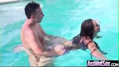 Afspelen Grote stoot missy (nikki benz) krijgen geolied en oceanische afgrond opening gestraald op cam video-opname-26