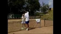 Play Adolescent performin orifice lawn tennis