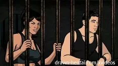Play Archer hentai - put behind bars sex with lana