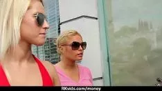 Play Fast adolescent fucks a man before of the television camera for cash in