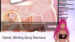 Redare Urmărește fluxul în direct erotic VTuber al lui LewdNeko, cântând cântecul strălucitor Starnova Julie Route partea 5 cu creampie și sex anal